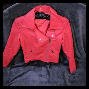 Faux leather jacket